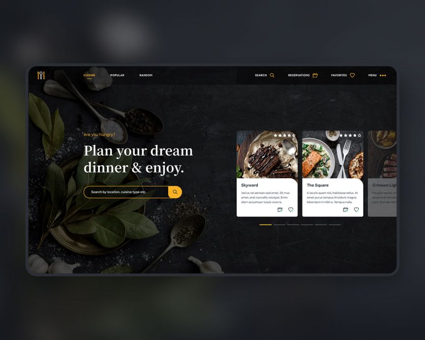 Restaurant Booking Theme